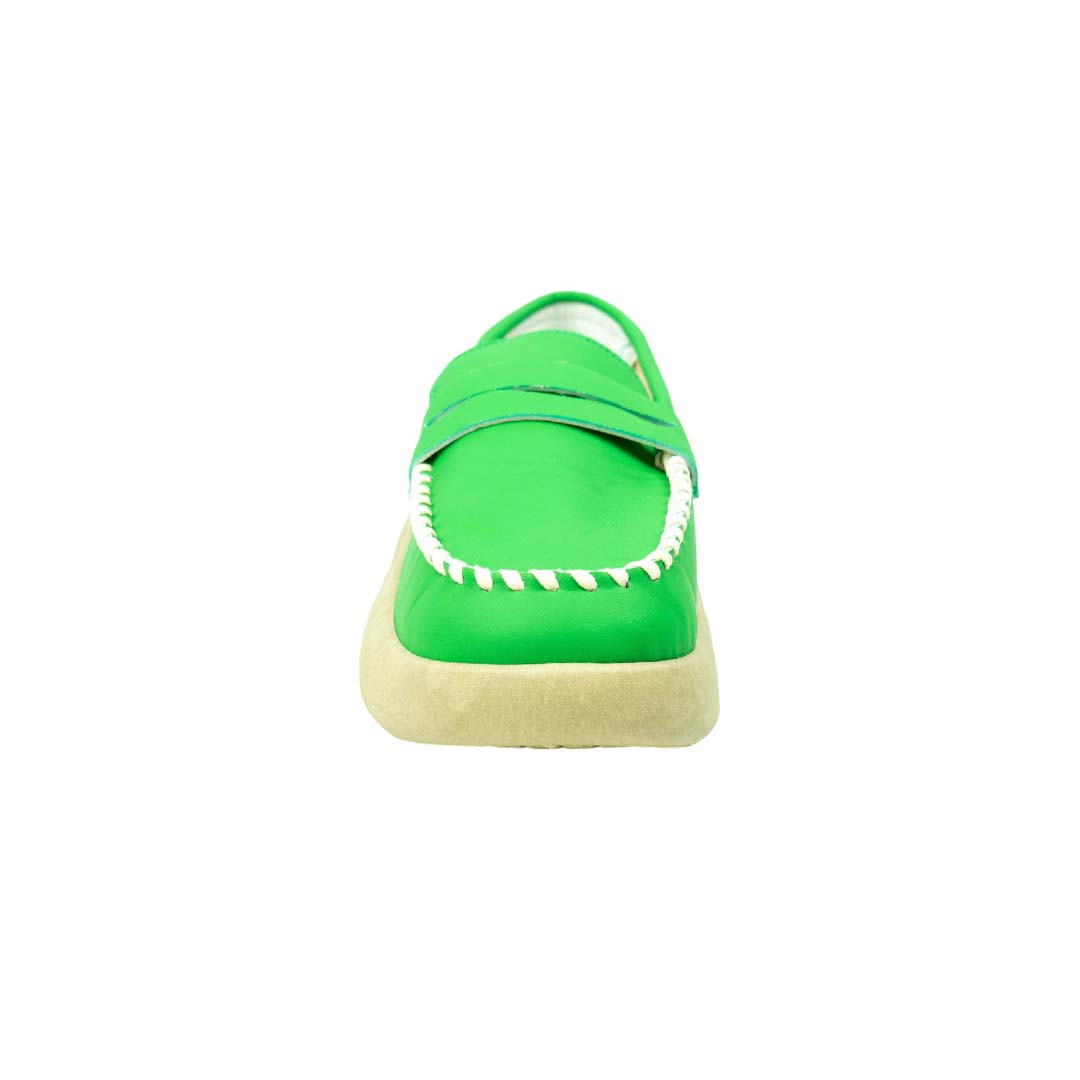 Vista 15 de Mocasín para dama ortopédico - COLOR: Verde, TALLA: 40